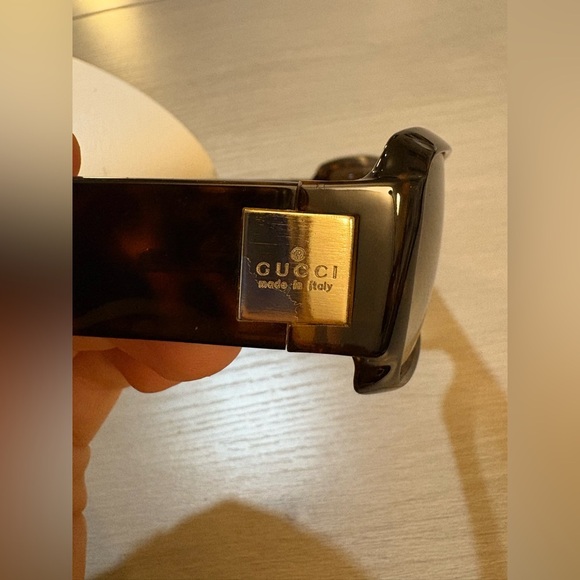 Gucci Dark Brown Rectangular Glasses - Picture 16 of 16